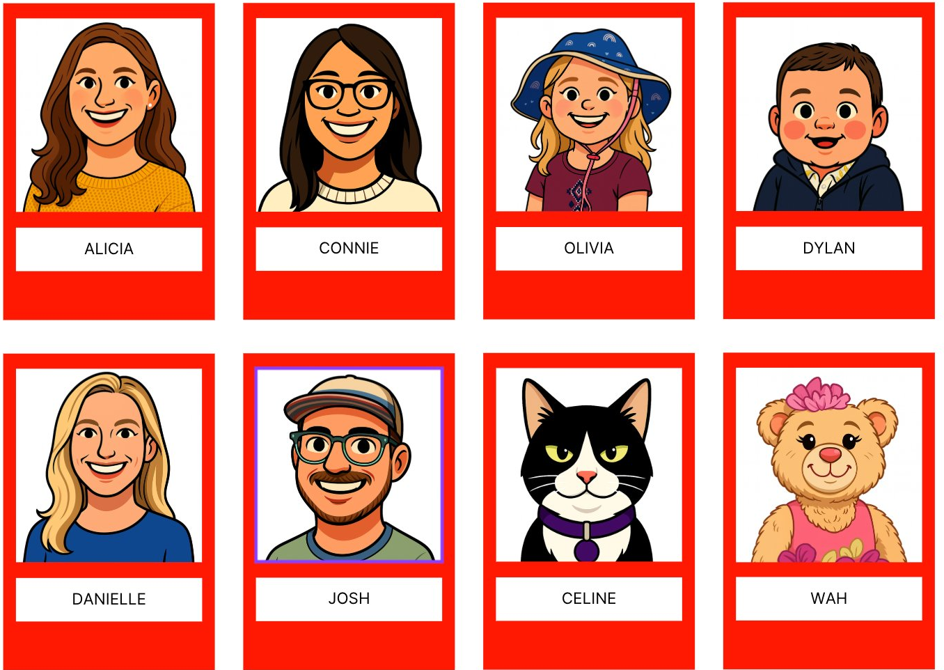 AI-generated game cards